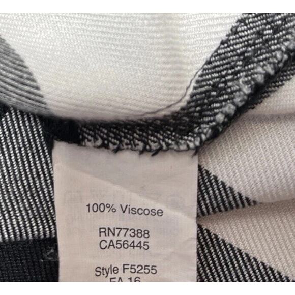 Madewell Women's Button Down Plaid Shirt Size XS Black /White Slim Fit - Picture 7 of 7